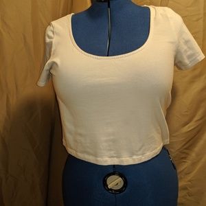 White crop top